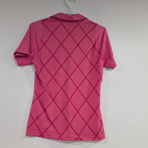 Puma Dry Fit Polo Tee Pink Size Small - Picture 3 of 5